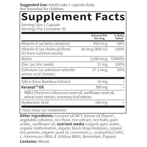 Hair Growth Duo Capsules - Plant-Based, Clinically Studied for Thicker Hair - 30 Count