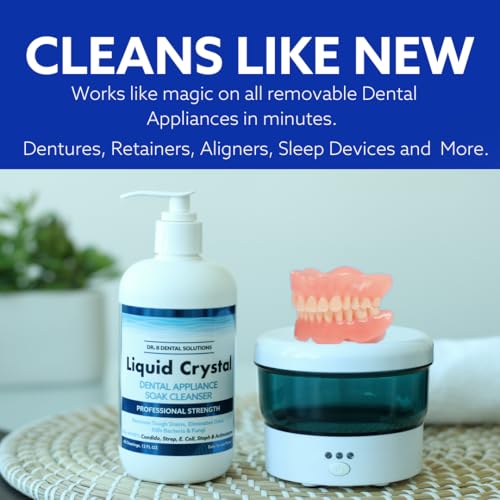 Liquid Crystal Soak Cleanser for Dentures & Oral Appliances - Pack of 1