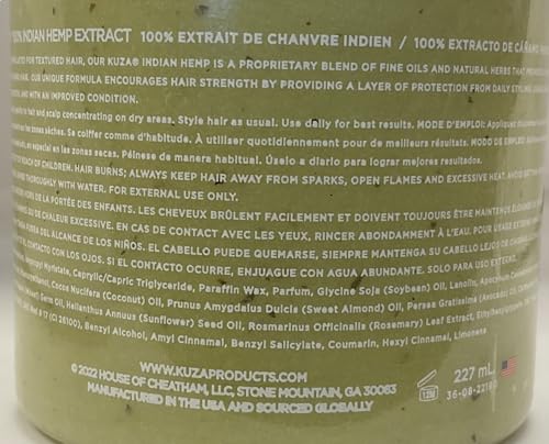 Indian Hemp Hair & Scalp Treatment - 8 oz Pack of 3 for Dryness & Damage
