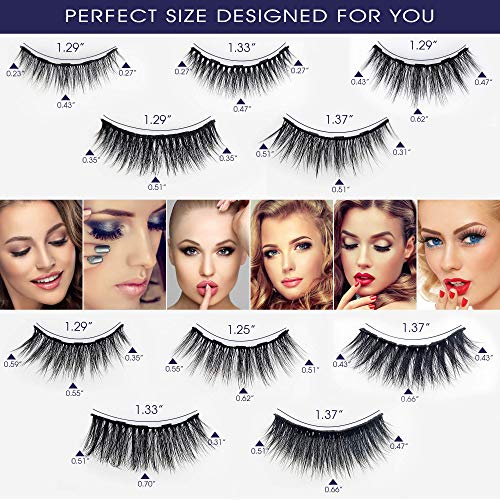 7C SEVENCROWN Black Natural Look 10 Pairs Magnetic Eyeliner & Lash Kit