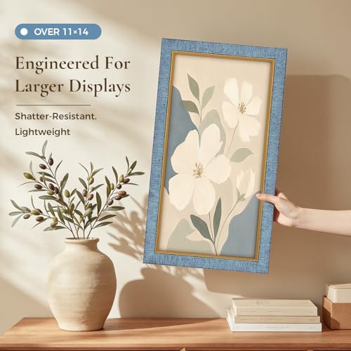 Euwazram Gold 30x30 Textured Antique Picture Frame with Inner Trim - Vintage Style
