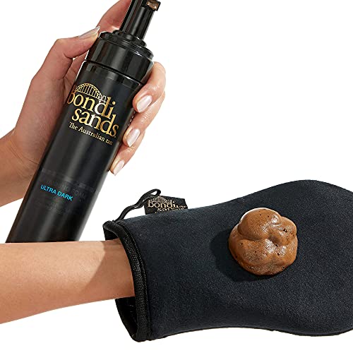 Bondi Sands Ultra Dark Self Tanning Foam Value Kit | Includes 2 Lightweight Sunless Tan Foams + 1 Application Mitt for a Flawless Finish ($58 Value)