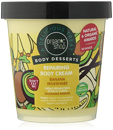 Organic Body Dessert Repairing Body Cream Banana Milkshake 450ml