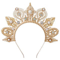 Gold Sun Goddess Halo Crown Headpiece - Boho Sunburst Goddess Tiara