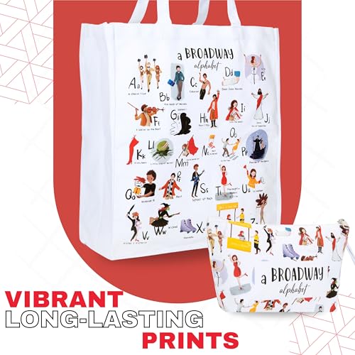Musical Theater Tote and Cosmetic Bag Set - Broadway Gift - 26 Designs