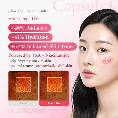 medicube Clear Glass Skin Duo: TXA+Niacinamide Capsule Cream and Zero Pore Pads 2.0