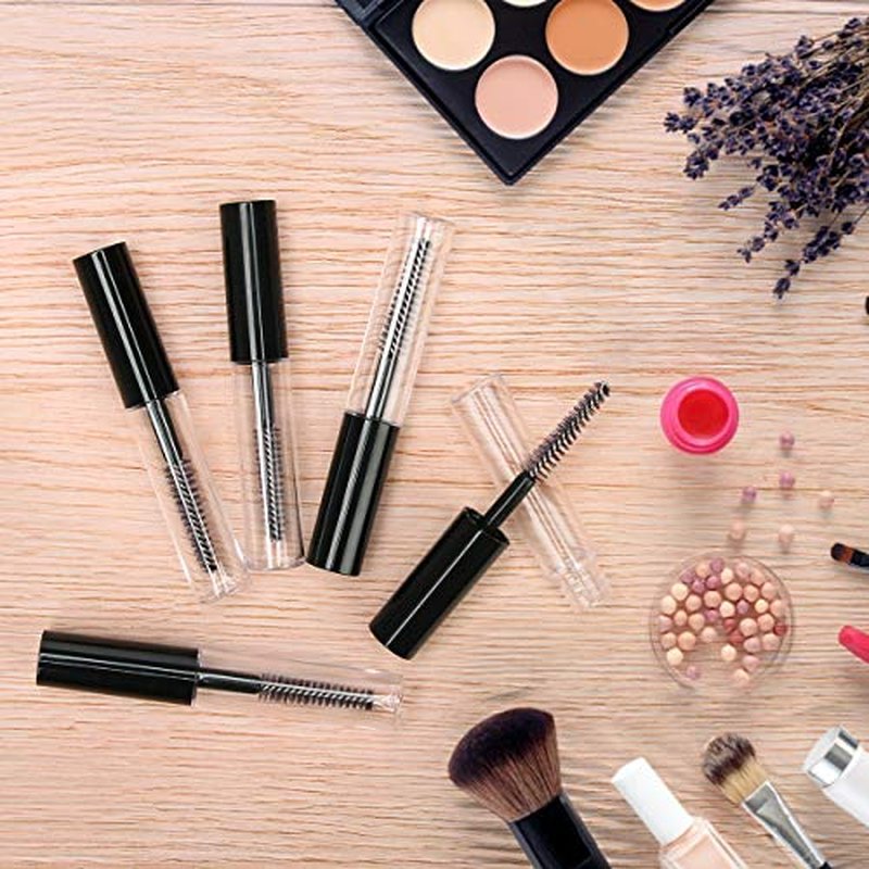 Adecco LLC AHIER 10 pcs 4ML Reusable Empty Bottle Tube Container for Eyelash Growth Oil/Mascara with Brush for Home and Travel (10p)¡¦
