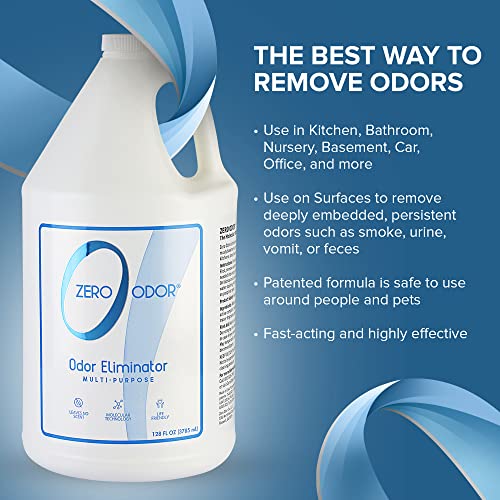 Zero Odor Multi-Purpose Odor Eliminator 128 oz - Fabric & Room Deodorizer