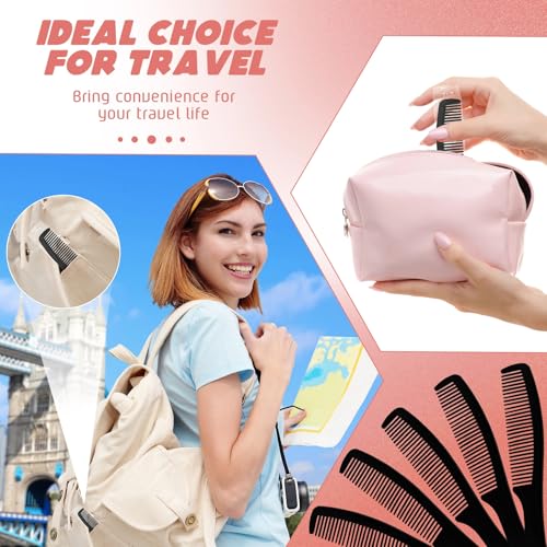 Bulk Plastic Hair Combs 300 Pack - Travel-Ready, Durable & Individually Wrapped