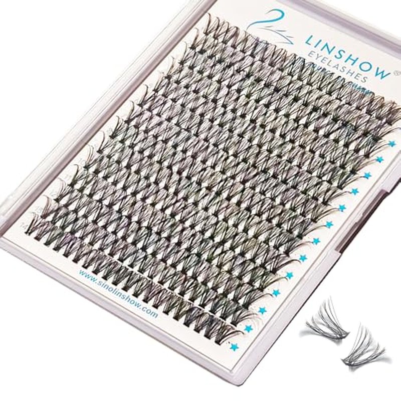 280pcs Lash Clusters 30D D Curl 11mm Handmade Soft Natural Cluster Lashes DIY Individual Eyelash Extensions Easy Self Application