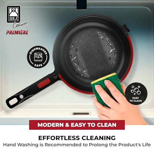 8-Inch Dual Skillet Pan for Omelets & Frittatas - Cast Aluminum, Non-Stick, Reversible