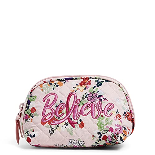 Cotton Clamshell Cosmetic Makeup Organizer Bag