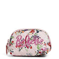 Cotton Clamshell Cosmetic Makeup Organizer Bag