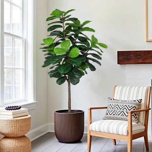 5Ft Artificial Fiddle Leaf Fig Tree Indoor for Home Decor - Faux Plant