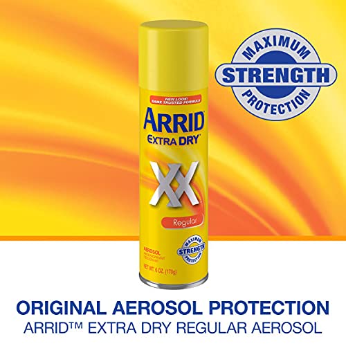 Arrid XX Extra Dry Aerosol Antiperspirant Deodorant - Regular, 6 oz Pack of 12