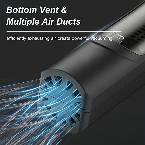 Black Automatic Vacuum Hair Clippers for Men - Professional Haircut Kit