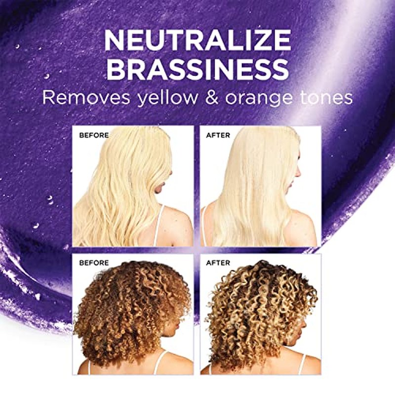 L'Oreal Paris EverPure Ultra Pigmented Anti Brass Purple Rinse-Out Mask for Bleached, Blonde or Highlighted Hair, 3 Ounce