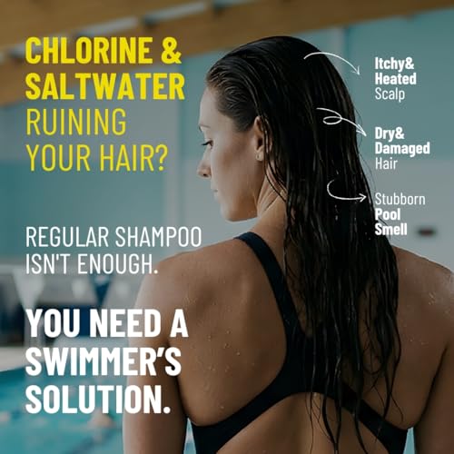 SWIM SALON Chlorine Removal Shampoo for Swimmers, 10.58 oz Pack of 2