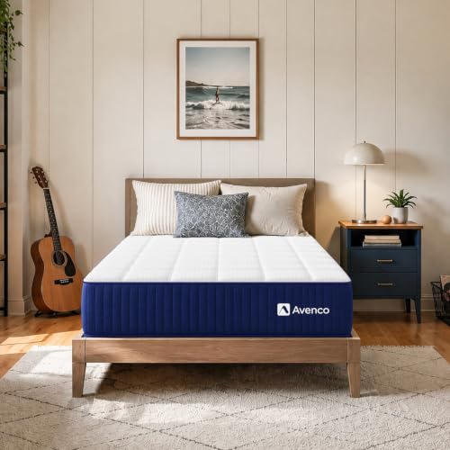 Blue Twin 6 Inch Hybrid Gel Memory Foam Mattress - Support & Motion Isolation
