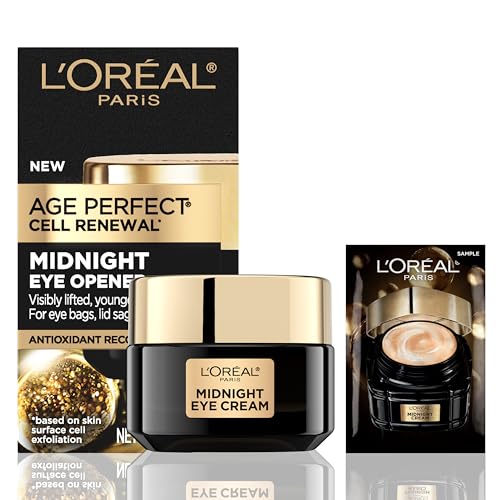 L'Oreal Paris Age Perfect Cell Renewal Midnight Eye Cream - Anti-Aging Under Eye Treatment