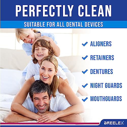 Retainer Cleaner Tablets 120 Count - Power Deep Cleaning for Dentures & Aligners - 1 Pack