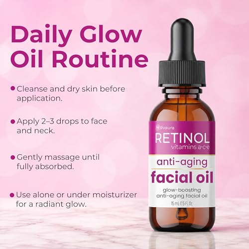 Retinol Face Oil for Hydrating Anti-Aging Glow - Nourishing Facial Oil