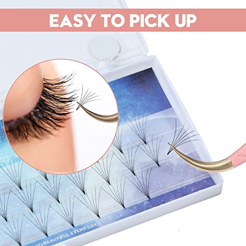 Ms.Queen Eyelash Extension Tweezers Set,Fiber Tip Volume Tweezers Curved 45 90 Degree Angled Tip Lash Tweezers for Mega Volume Mink Lashes