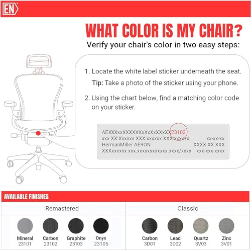 Ergonomic Headrest for Herman Miller Aeron Chair - Carbon, H3 Model