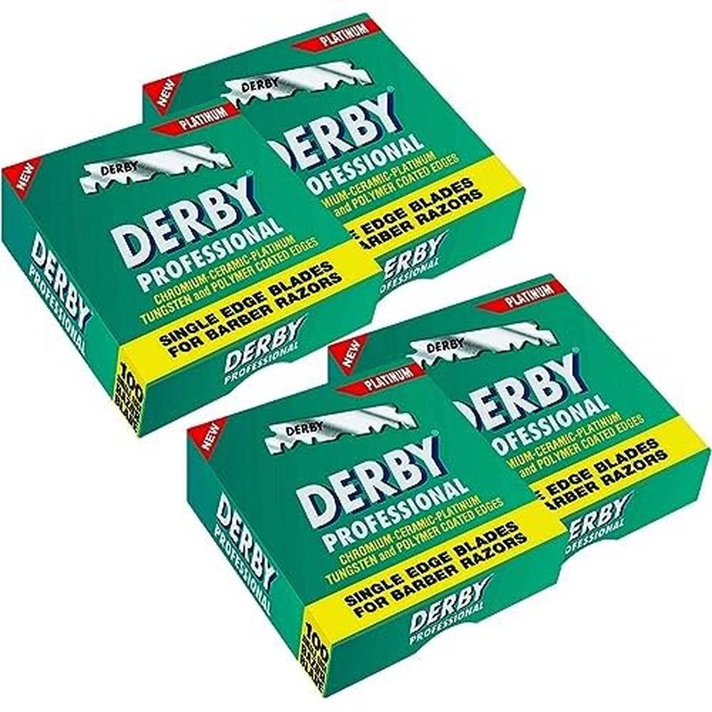 400 Derby Professional Single Edge Razor Blades for straight razor (Four Hundred Pieces)