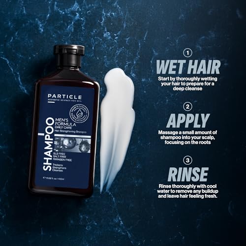 Particle Hair Thickening Shampoo for Men 13.52 Fl Oz - Biotin & Ginseng Formula