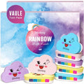 Rainbow Cloud Bath Bomb Gift Set - 3 oz x 8, Kids & Adults, Organic & Vegan