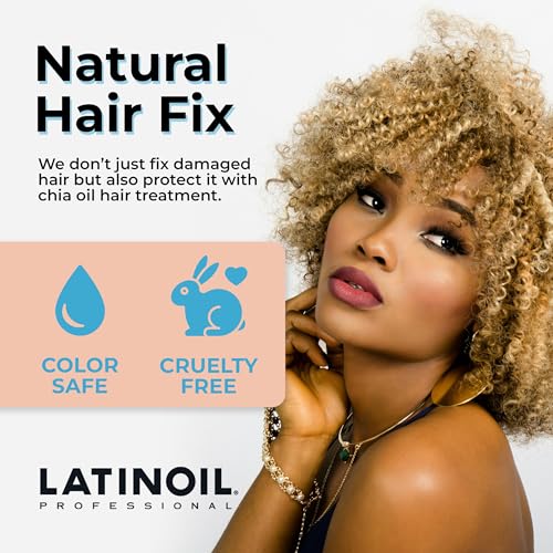 Chia Oil Hair Treatment - Hydrating Nourishing Repair Oil 2 Fl Oz - LATINOIL