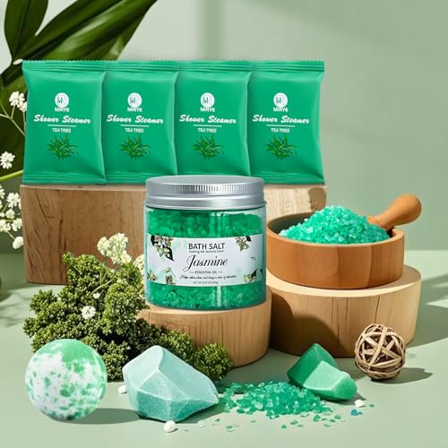 Joyvella Spa & Beach Gift Set with Towels Water Bottle & Hair Bands for Women