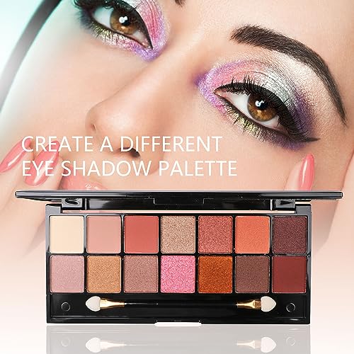 All in One Makeup Kit with Eyeshadow Palette, Lip Gloss & Brushes – DA112 Variation