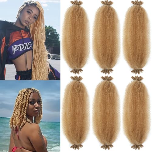 Spring Afro Twist Hair Extensions 20 Inch Soft Kinky Braiding Hair for Black Women