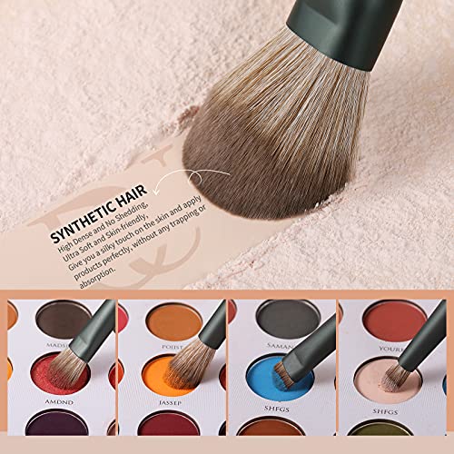 DUcare Makeup Brushes 14Pcs with 3Pcs Makeup Spong & Cosmetic Bag &Makeup Brush Cleaner