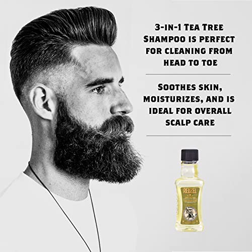 Reuzel 3-In-1 Tea Tree Shampoo, Cleanses Hair and Body
