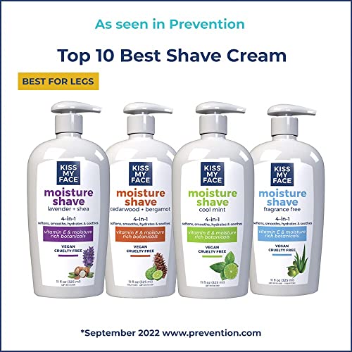 Moisturizing Shaving Cream Pump 2 Pack - Fragrance-Free, Cooling Peppermint