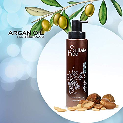 Moroccan Argan Oil Shampoo & Conditioner Set - Natural, Sulfate-Free Hair Care for All Hair Types