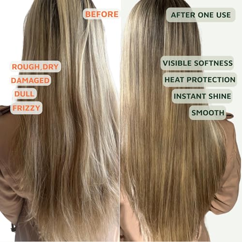 Lightweight Silicone-Free Hair Oil for Frizz Control & Heat Protection - 1.3 Fl oz