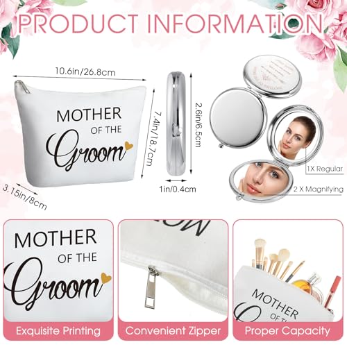 Paterr Classic 8 Pcs Mother of Bride & Groom Wedding Tote Bag Set