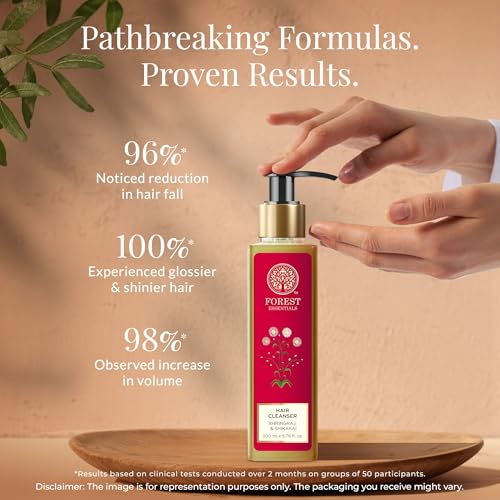 Forest Essentials Hair Cleanser, Bhringraj and Shikakai, 200ml