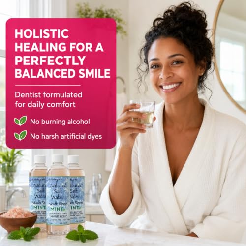 Dale Audrey Mint Himalayan Salt Water Rinse 16 oz Pack of 3 - Natural Oral Care