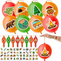 72 PCS Camping Party Favors for Kids ? 48 Pre-Cut Temporary Tattoos & 24 Camping Punch Balloons Themed Birthday Party Decorations Supplies Favors Gifts, Goodie Bag Fillers, Classroom Rewards