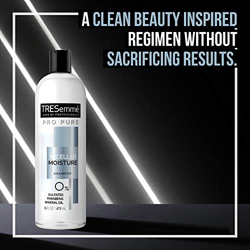 TRESemm? Pro Pure Moisture Shampoo for Daily Moisture, Paraben and Dye Free, 16 oz (4 Count)