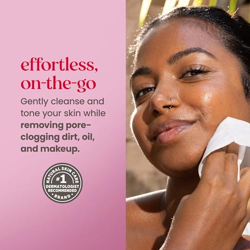 Burt¡¯s Bees Micellar Rose Water Facial Towelettes, 100% Plant Based Cloth; 99% Natural Origin; Remove Makeup, Cleanse, Hydrate; No Oily Residue; All Skin Types; 30 Ct, Pack of 3 (Pack May Vary)