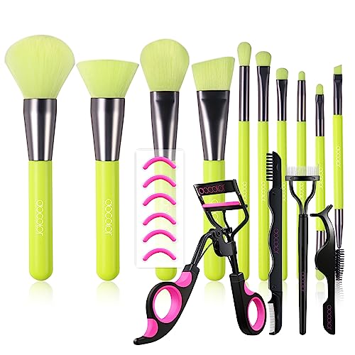 FERYES Travel Makeup Brush Holder & Silicone Makeup Brush Bag