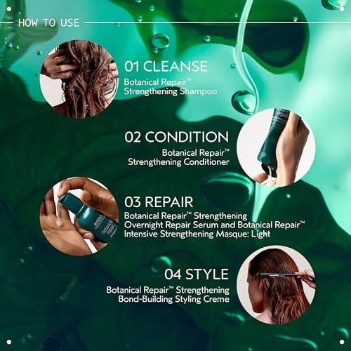 AVEDA Botanical Repair Strengthening Shampoo 6.7 Fl Oz - Damaged Hair Repair, Bond-Building, Naturally Derived, Silicone-Free
