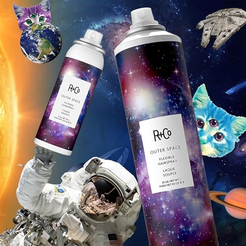R+Co Outer Space Flexible Hairspray - 9.5 Fl Oz Pack of 2 - Light Hold & Shine
