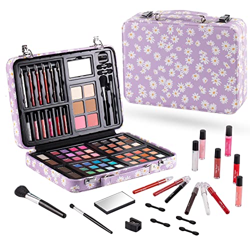 Hot Sugar Purple Daisy Makeup Kit Deluxe Starter Set for Teen Girls